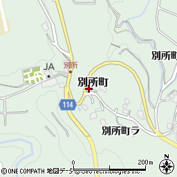 石川県金沢市別所町子周辺の地図