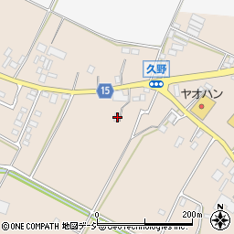 栃木県鹿沼市久野851周辺の地図