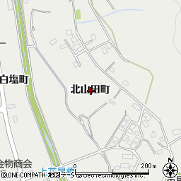 長野県大町市大町北山田町周辺の地図