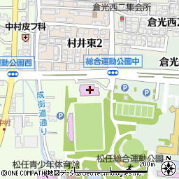 松任総合運動公園屋内運動場周辺の地図