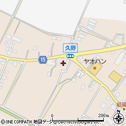 栃木県鹿沼市久野852周辺の地図