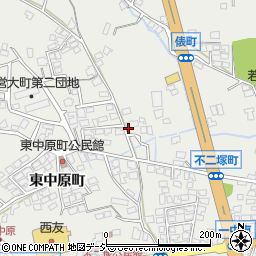長野県大町市大町周辺の地図