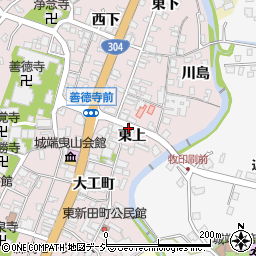 富山県南砺市城端（東上）周辺の地図