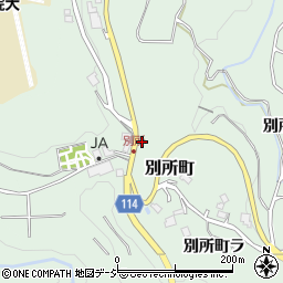 石川県金沢市別所町周辺の地図