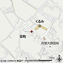 長野県大町市大町栄町周辺の地図