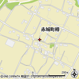 群馬県渋川市赤城町樽周辺の地図