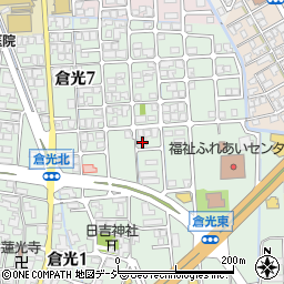 石川県白山市倉光8丁目61周辺の地図