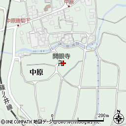 長野県千曲市八幡中原周辺の地図