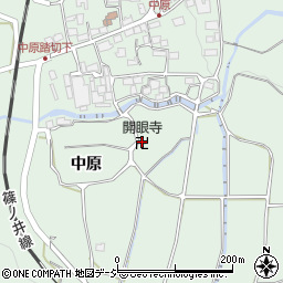開眼寺周辺の地図