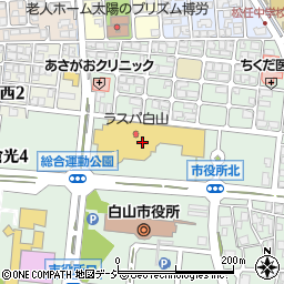 セリアラスパ白山店周辺の地図