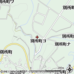 石川県金沢市別所町ヨ周辺の地図