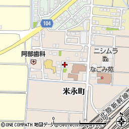 石川県白山市米永町275周辺の地図