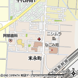 石川県白山市米永町279周辺の地図