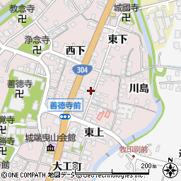 富山県南砺市城端西下113周辺の地図