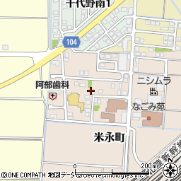 石川県白山市米永町275-10周辺の地図