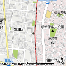 粟田2号緑地周辺の地図