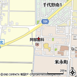 石川県白山市米永町267周辺の地図
