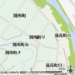 石川県金沢市別所町リ周辺の地図