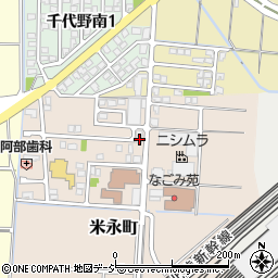 石川県白山市米永町259周辺の地図