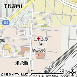 石川県白山市米永町254周辺の地図