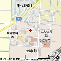 石川県白山市米永町260周辺の地図