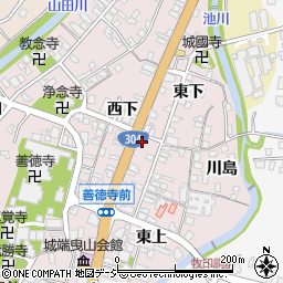 富山県南砺市城端西下164周辺の地図