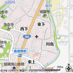 富山県南砺市城端東下100周辺の地図