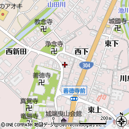 富山県南砺市城端西下205周辺の地図