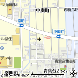 石川県白山市中奥町116周辺の地図
