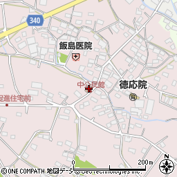 埴生公民館中分館周辺の地図