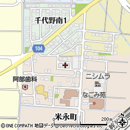 石川県白山市米永町228周辺の地図
