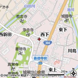 富山県南砺市城端西下189周辺の地図