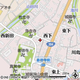 富山県南砺市城端西下190周辺の地図