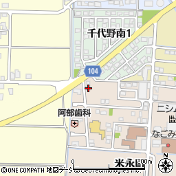 石川県白山市米永町219周辺の地図