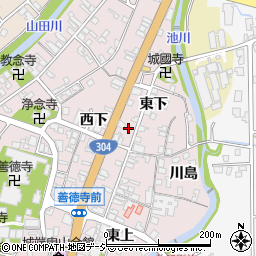 富山県南砺市城端東下130周辺の地図