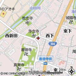 富山県南砺市城端西下192周辺の地図