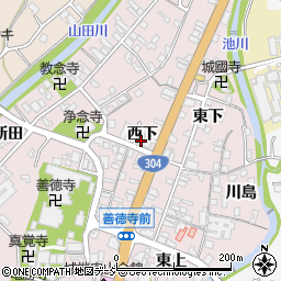 富山県南砺市城端西下219周辺の地図