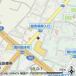 株式会社カンセキ　西川田店・ネオサイクリスタ館周辺の地図