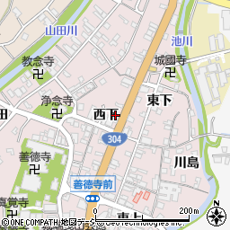 富山県南砺市城端西下230周辺の地図