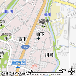 富山県南砺市城端東下96-1周辺の地図