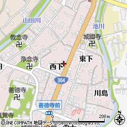 富山県南砺市城端西下233周辺の地図