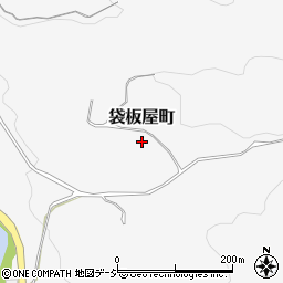 石川県金沢市袋板屋町周辺の地図