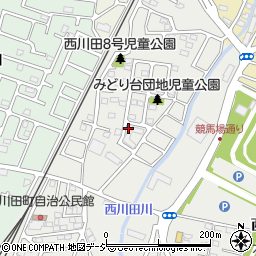 西川田7号児童公園周辺の地図