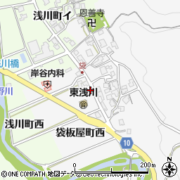 石川県金沢市袋板屋町イ周辺の地図
