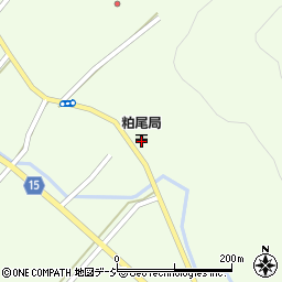 粕尾郵便局周辺の地図
