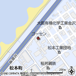 株式会社ゴーセン　北陸営業所周辺の地図