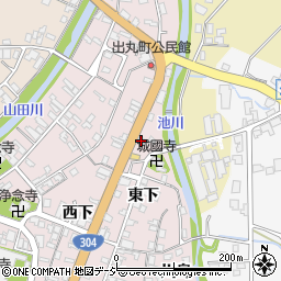 富山県南砺市城端出丸3周辺の地図