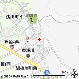 石川県金沢市袋板屋町ロ周辺の地図