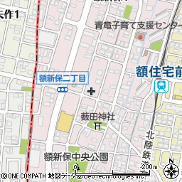 石川県金沢市額新保周辺の地図