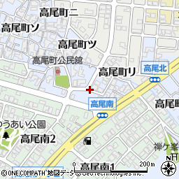 石川県金沢市高尾町（ル）周辺の地図